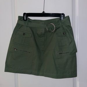 Green Mini Skirt